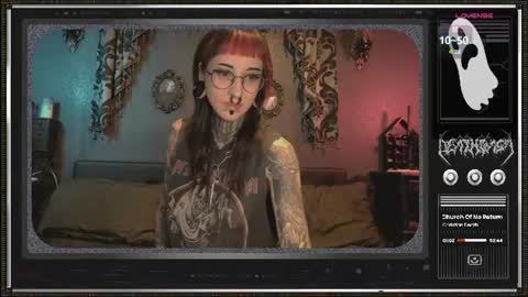 Snapshot of 666deathgasm chatting on July 7, 2026, 6:23 pm Juune online show from July 7, 2026, 6:23 pm