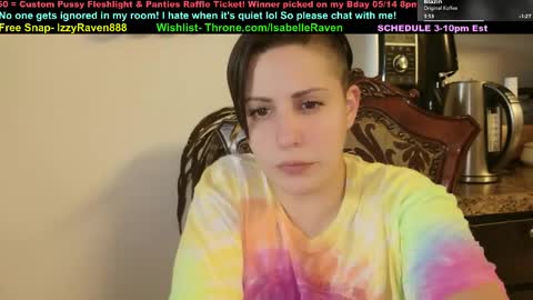 IsabelleRaven online show from April 28, 2026, 8:36 pm