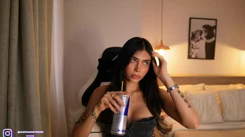 Snapshot of abril_w18 chatting on May 20, 2026, 9:43 pm My name is Alexa. Please say hello I like to chat with you. If you have requests please use tip online show from May 20, 2026, 9:43 pm