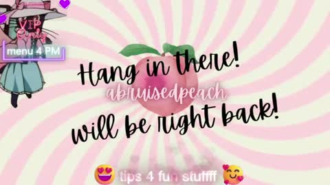 Snapshot of abruisedpeach chatting on June 3, 2026, 2:47 am Peach online show from June 3, 2026, 2:47 am