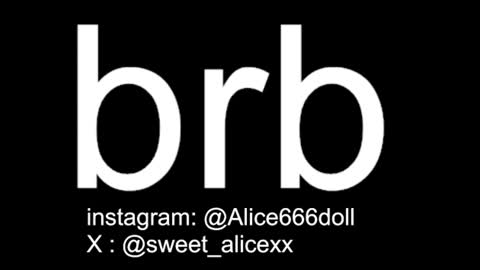 Snapshot of alice666doll chatting on July 25, 2026, 9:56 pm NEW ACCOUNT ALICE online show from July 25, 2026, 9:56 pm