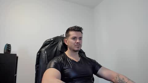 Snapshot of alphagodleatherking92 chatting on October 5, 2025, 6:34 am LeatherMaster online show from October 5, 2025, 6:34 am