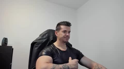 Snapshot of alphagodleatherking92 chatting on October 13, 2025, 7:08 am LeatherMaster online show from October 13, 2025, 7:08 am