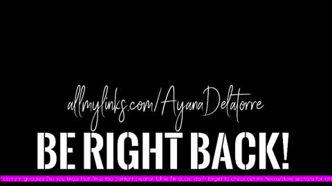 Ayana Delatorre online show from September 11, 2025, 2:00 am