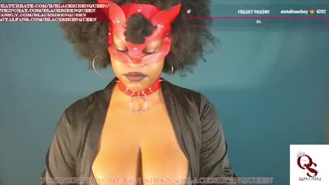 Snapshot of blacksirenqueen chatting on July 19, 2026, 9:13 am Queen Siren online show from July 19, 2026, 9:13 am