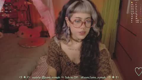 Snapshot of blushing_nymph chatting on June 28, 2026, 12:38 am Im Nym Justa nymph on twitter and IG online show from June 28, 2026, 12:38 am