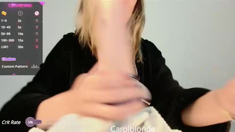 Snapshot of carolblonde chatting on March 5, 2025, 8:00 am Char online show from March 5, 2025, 8:00 am