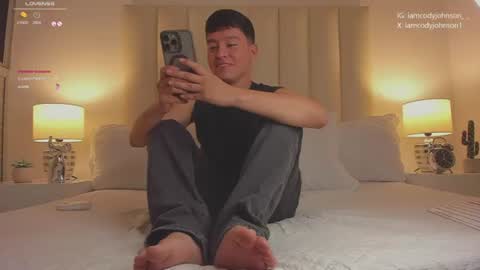 Snapshot of cody_johnsonn_ chatting on July 18, 2026, 9:40 pm CODY online show from July 18, 2026, 9:40 pm