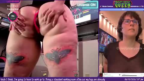 Snapshot of creepycrawlyqueen chatting on June 10, 2026, 11:57 pm Amethyst online show from June 10, 2026, 11:57 pm