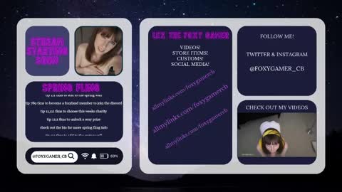 Snapshot of foxy_gamer chatting on May 26, 2026, 1:23 am Lex Vive foxygamer cb online show from May 26, 2026, 1:23 am