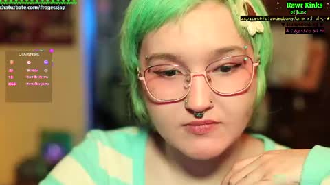 Snapshot of frogessjay chatting on June 11, 2026, 9:13 pm Jaywise Frogfoot online show from June 11, 2026, 9:13 pm
