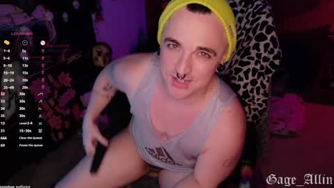 Gage Allin AKA Alpha Pussy online show from October 24, 2025, 9:44 pm