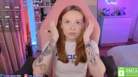 Snapshot of gwen_allen chatting on June 7, 2026, 11:08 pm I am Gwen online show from June 7, 2026, 11:08 pm