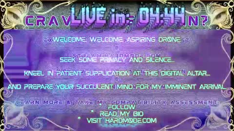 B0ne Daddy Bonesaw Real-Life College of Whispers Bard   mindfuck brainwash hypno cerebral sensual  online show from May 8, 2026, 8:36 pm