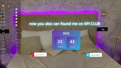 Snapshot of jane_meys chatting on January 19, 2025, 8:07 am your kitty JANE roawww online show from January 19, 2025, 8:07 am