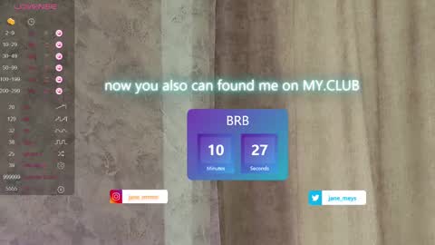 Snapshot of jane_meys chatting on March 10, 2025, 11:21 am your kitty JANE roawww online show from March 10, 2025, 11:21 am