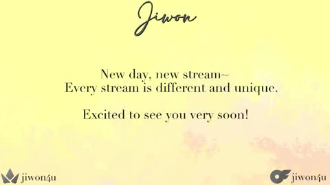 Jiwon online show from October 17, 2025, 11:29 pm