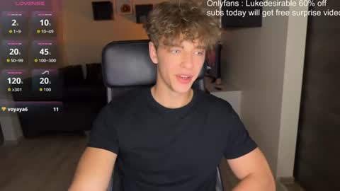 Snapshot of lukedesirable chatting on July 27, 2026, 7:10 pm lukedesirable online show from July 27, 2026, 7:10 pm