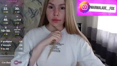 Snapshot of marmalade_fox chatting on July 11, 2026, 5:10 am Marmalade Fox online show from July 11, 2026, 5:10 am