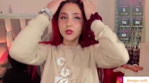 Snapshot of megan_wolf_1 chatting on December 12, 2024, 6:25 am  Megan  Online 1200am To 600 am Colombian time online show from December 12, 2024, 6:25 am