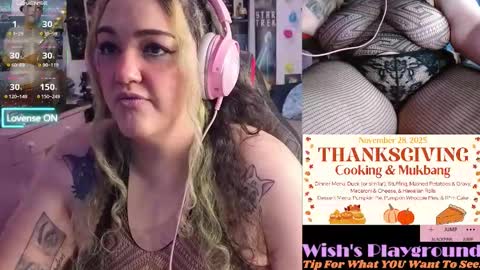 Snapshot of nevermakeawish chatting on November 14, 2025, 7:51 am Wishs Playground online show from November 14, 2025, 7:51 am