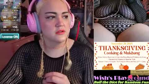 Snapshot of nevermakeawish chatting on November 19, 2025, 7:19 am Wishs Playground online show from November 19, 2025, 7:19 am