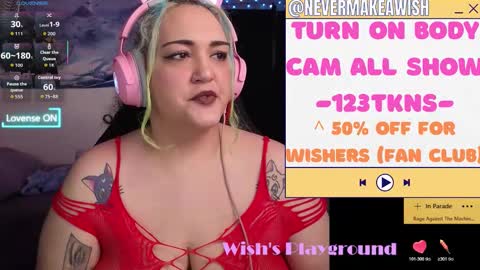 Snapshot of nevermakeawish chatting on March 3, 2026, 4:02 pm Wishs Playground online show from March 3, 2026, 4:02 pm