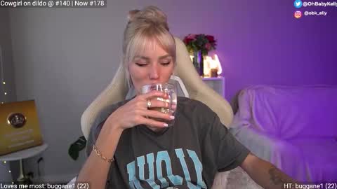 Snapshot of ohbabykelly chatting on January 11, 2026, 10:26 pm Kelly online show from January 11, 2026, 10:26 pm