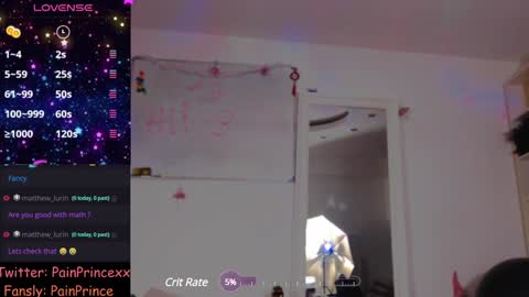 Snapshot of pain_prince chatting on December 25, 2024, 6:09 pm Pain Prince online show from December 25, 2024, 6:09 pm