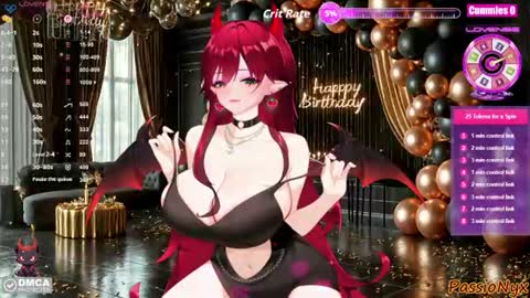 Snapshot of passionyx chatting on June 29, 2026, 2:40 am Succubus Nyx online show from June 29, 2026, 2:40 am