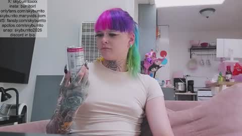 Snapshot of queer_burrito chatting on June 23, 2026, 12:30 am Sky Burrito online show from June 23, 2026, 12:30 am