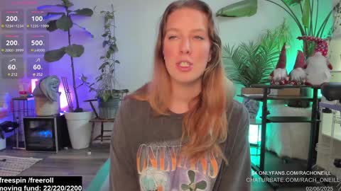 Snapshot of rach_oneill chatting on February 6, 2025, 7:18 pm Rach ONeill online show from February 6, 2025, 7:18 pm