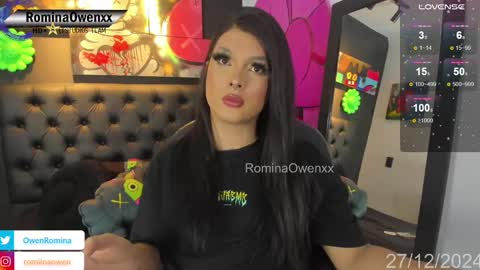 Snapshot of rominaowenxx chatting on December 27, 2024, 8:35 am ROMINA OWEN online show from December 27, 2024, 8:35 am