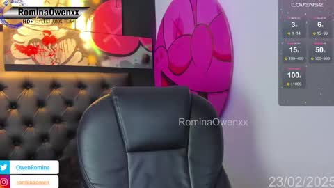 Snapshot of rominaowenxx chatting on February 23, 2025, 9:22 am ROMINA OWEN online show from February 23, 2025, 9:22 am