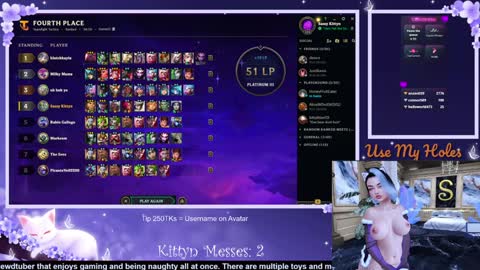 Snapshot of sassykittyn chatting on January 17, 2025, 9:17 am Sassy Sami Kittyn online show from January 17, 2025, 9:17 am