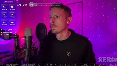 Sebastian online show from January 6, 2025, 10:15 pm