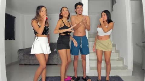 Snapshot of sexygirls_oncb chatting on March 8, 2025, 8:55 am black hair GIORGIA -- redhair RILEY -brown hair APRIL online show from March 8, 2025, 8:55 am