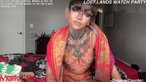 Mistrx Sin online show from September 20, 2025, 9:49 pm