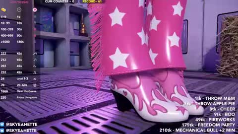 Snapshot of skyeanette chatting on July 3, 2026, 1:12 am SkyeAnette online show from July 3, 2026, 1:12 am