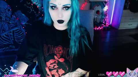 Snapshot of terror_candy chatting on January 26, 2025, 3:27 am CRY BABY online show from January 26, 2025, 3:27 am