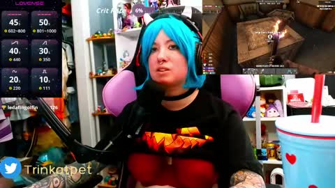 Snapshot of trinitykatze chatting on March 20, 2026, 7:08 pm Trin Kat pet online show from March 20, 2026, 7:08 pm