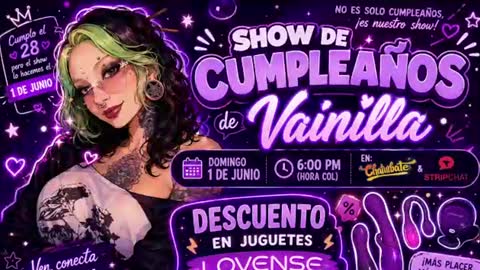 Vainilla Independent model online show from June 19, 2026, 2:38 am