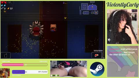 Snapshot of violentlycurly chatting on March 13, 2026, 10:16 pm Curly the Coin Operated Toy online show from March 13, 2026, 10:16 pm