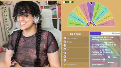 Snapshot of violentlycurly chatting on March 31, 2026, 10:10 pm Curly the Coin Operated Toy online show from March 31, 2026, 10:10 pm