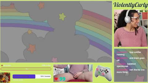 Snapshot of violentlycurly chatting on May 8, 2026, 10:04 pm Curly the Coin Operated Toy online show from May 8, 2026, 10:04 pm