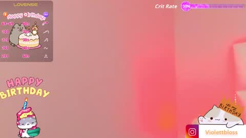 Snapshot of violettbloss chatting on October 18, 2025, 3:42 am Violeta online show from October 18, 2025, 3:42 am