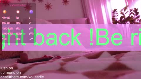 Xo Sadie online show from December 2, 2025, 7:03 am