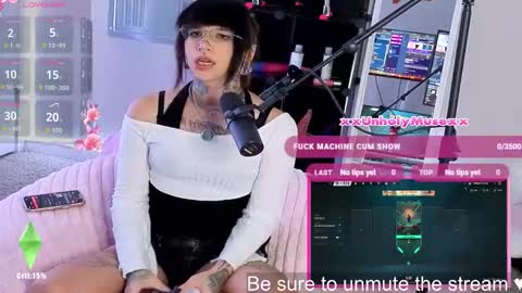 Snapshot of xxunholymusexx chatting on January 16, 2026, 10:47 pm Muse n Poppy online show from January 16, 2026, 10:47 pm