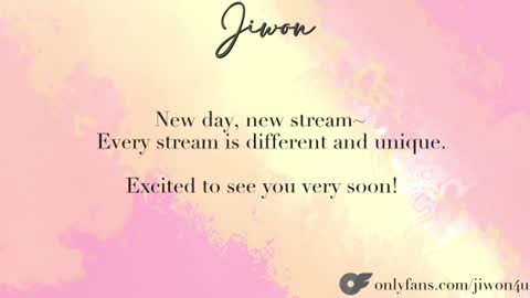 J i w o n   online show from July 10, 2026, 10:01 pm