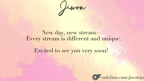 J i w o n   online show from July 12, 2026, 7:49 pm
